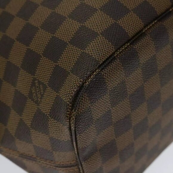 LOUIS VUITTON Damier Ebene Neverfull MM Tote Bag LV Auth - Picture 10 of 16